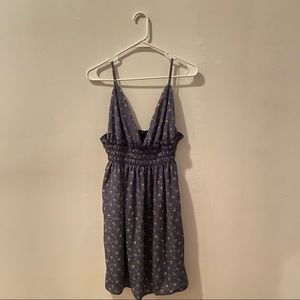 NEW Dusty Dark Blue Floral Dress
